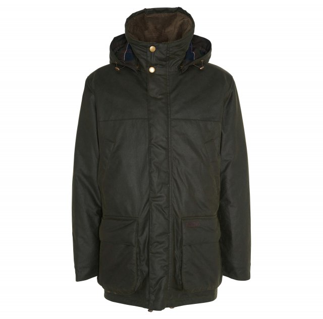 Barbour hooded wax jacket mens hotsell