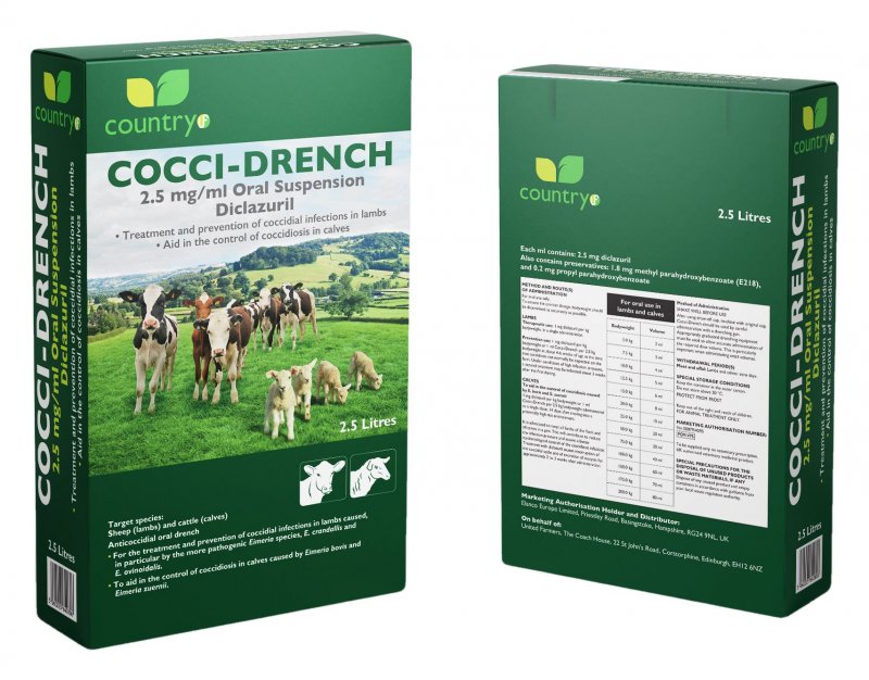 Country UF Cocci Drench 2.5L - Short Dated