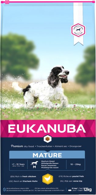 Eukanuba Eukanuba Mature Medium Breed Chicken - 12kg