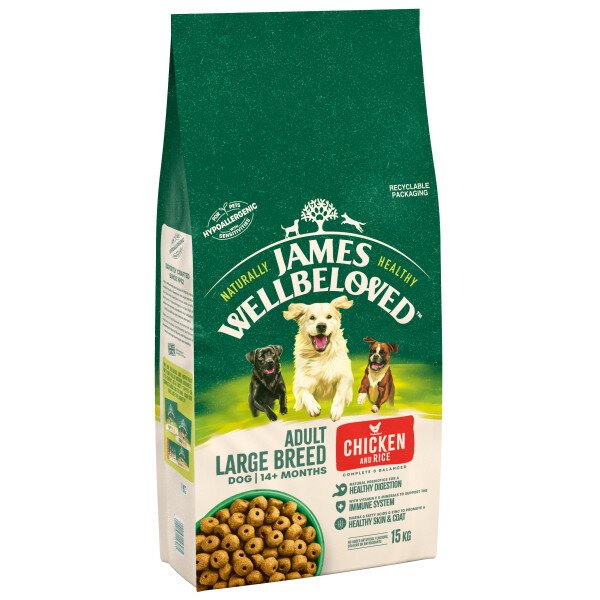 James Wellbeloved James Wellbeloved Adult Large Breed Chicken & Rice - 15kg