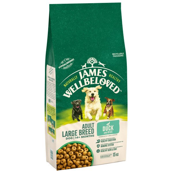 James Wellbeloved James Wellbeloved Adult Large Breed Duck & Rice - 15kg