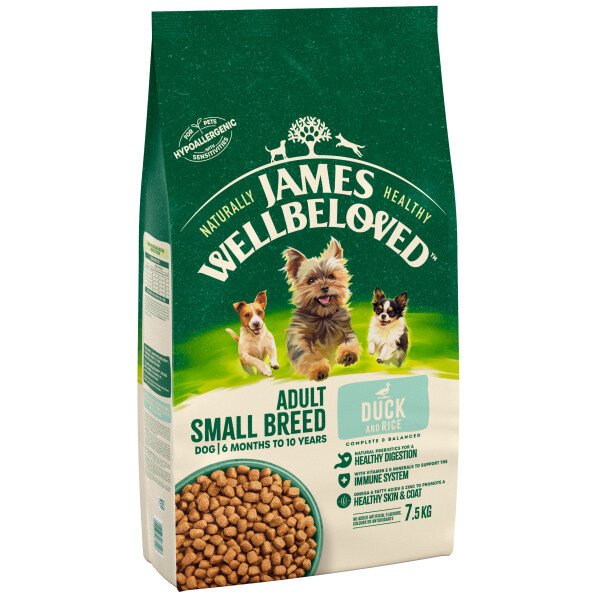 James Wellbeloved James Wellbeloved Adult Small Breed Duck & Rice - 7.5kg