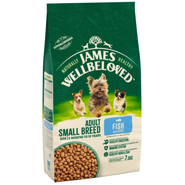 James Wellbeloved James Wellbeloved Adult Small Breed Fish & Rice - 7.5kg