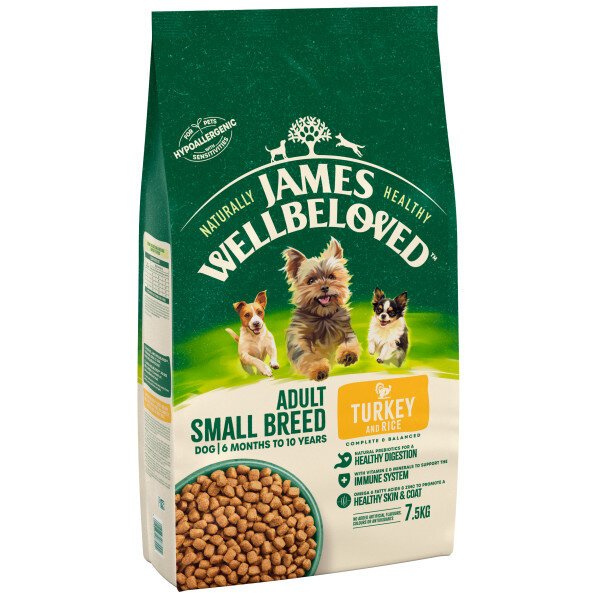 James Wellbeloved James Wellbeloved Adult Small Breed Turkey & Rice - 7.5kg