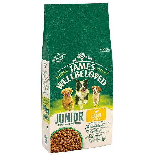 James Wellbeloved James Wellbeloved Junior Lamb & Rice - 15kg