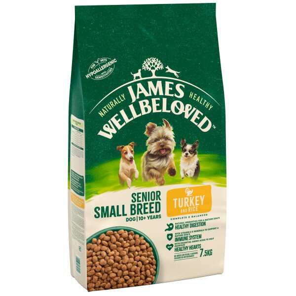 James Wellbeloved James Wellbeloved Senior Small Breed Turkey & Rice - 7.5kg