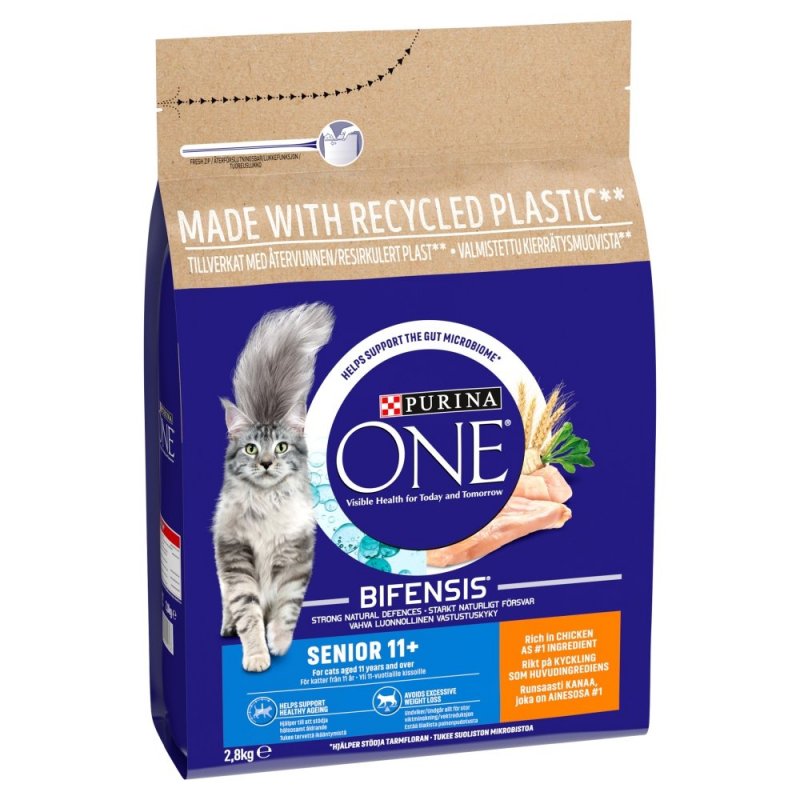 Purina Purina One Senior 11+ Chicken Cat Food - 2.8kg