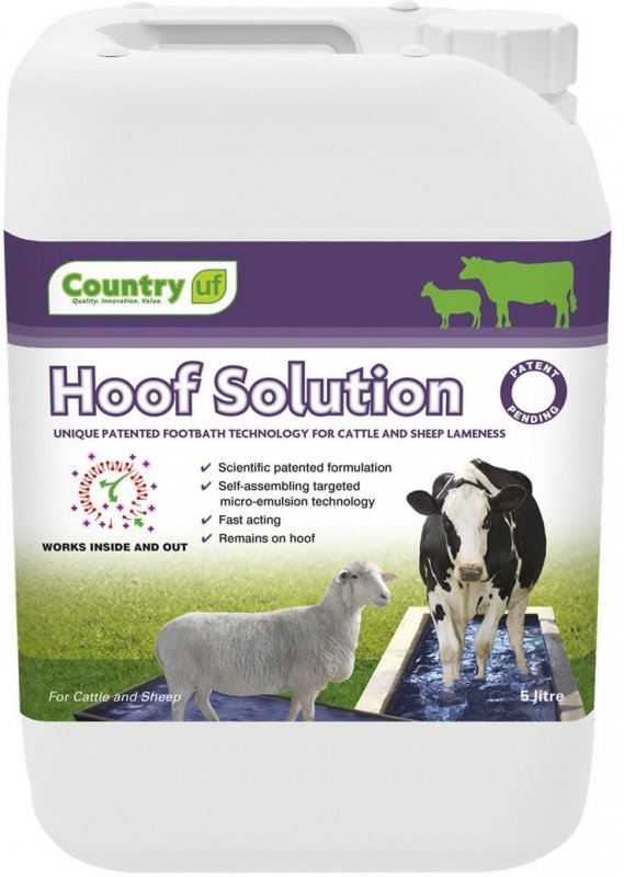 Country UF Country Hoof Solution For Footbathing Cattle & Sheep - 20L - Out of Date