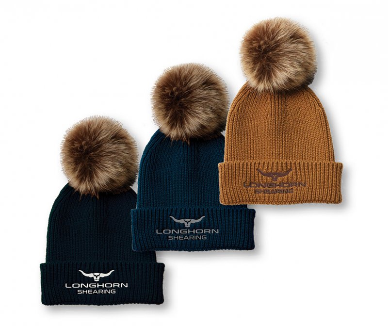 Horner Shearing Longhorn Bobble Hat