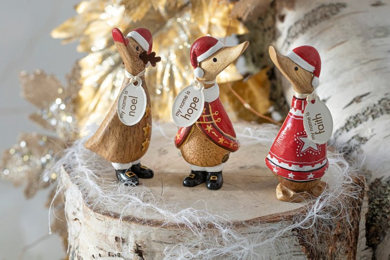 DCUK DCUK Traditional Christmas Dinky Duck - 11cm