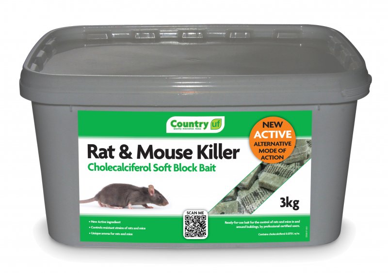 Country UF Country UF Cholecalciferol Rat & Mouse Killer - 3kg