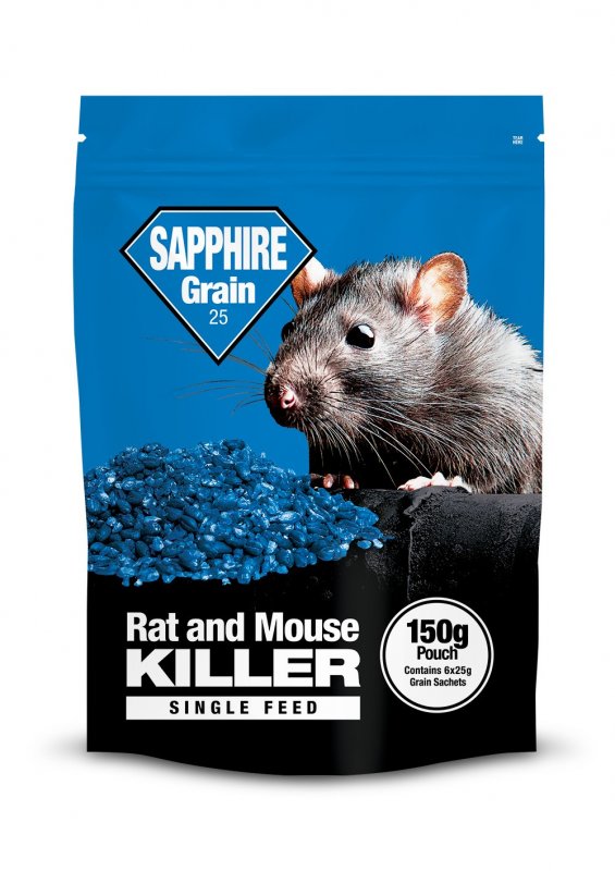 Lodi UK Lodi Sapphire Grain 25 Brodifacoum Rat Bait - 150g