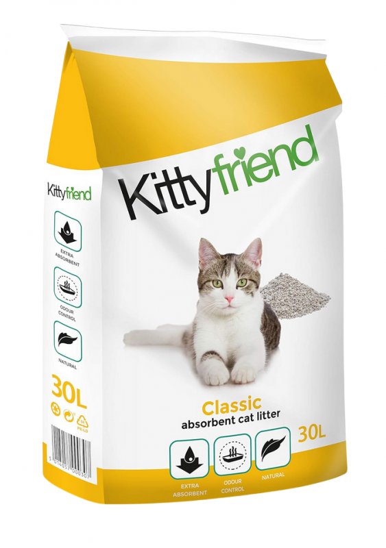 Kitty Friend Classic Cat Litter - 30L