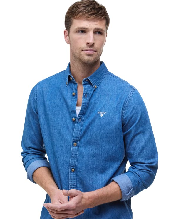 Barbour Barbour Men's Chambray Crest Tailored Fit Shirt