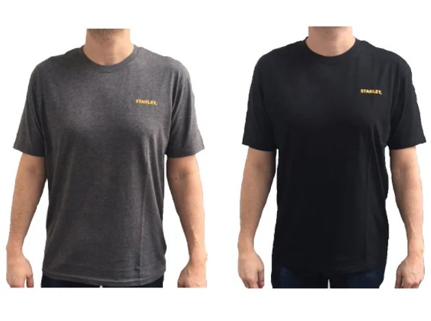 Stanley Tools Stanley Grey & Black T-Shirt Twin Pack