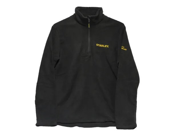 Stanley Tools Stanley Gadsden 1/4 Zip Black Micro Fleece