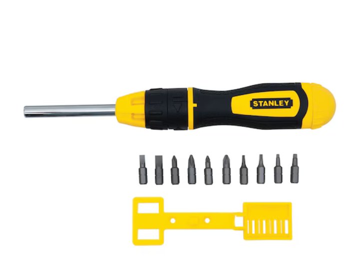 Stanley Tools Stanley Multi-bit Ratchet Screwdriver w/10 Bits